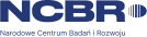 Logo Narodowego Centrum Badań i Rozwoju, granatowy kolor.